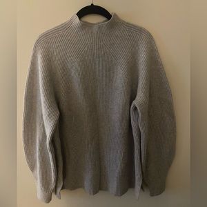 Everlane Grey Cashmere Mockneck Sweater